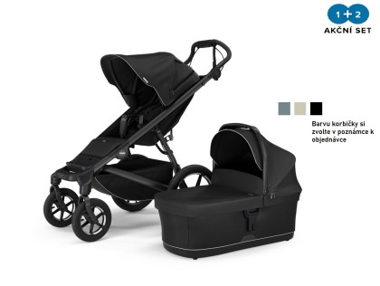 Náhled produktu - Thule Urban Glide 3 Black 4-Wheel + hluboká korba (volitelná barva)