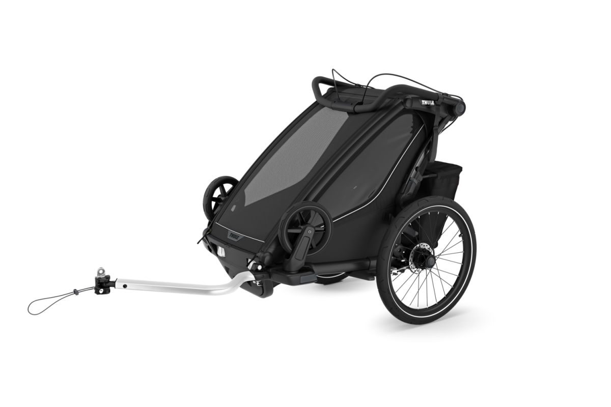 Náhled produktu - Thule Chariot Sport G3 SINGLE Black + bike set + kočárkový set + běžecký set