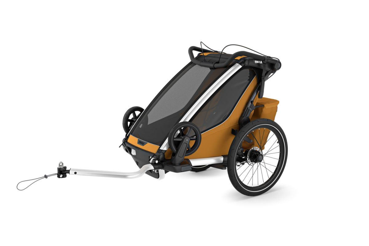 Náhled produktu - Thule Chariot Sport G3 SINGLE Natural Gold + bike set + kočárkový set + běžecký set
