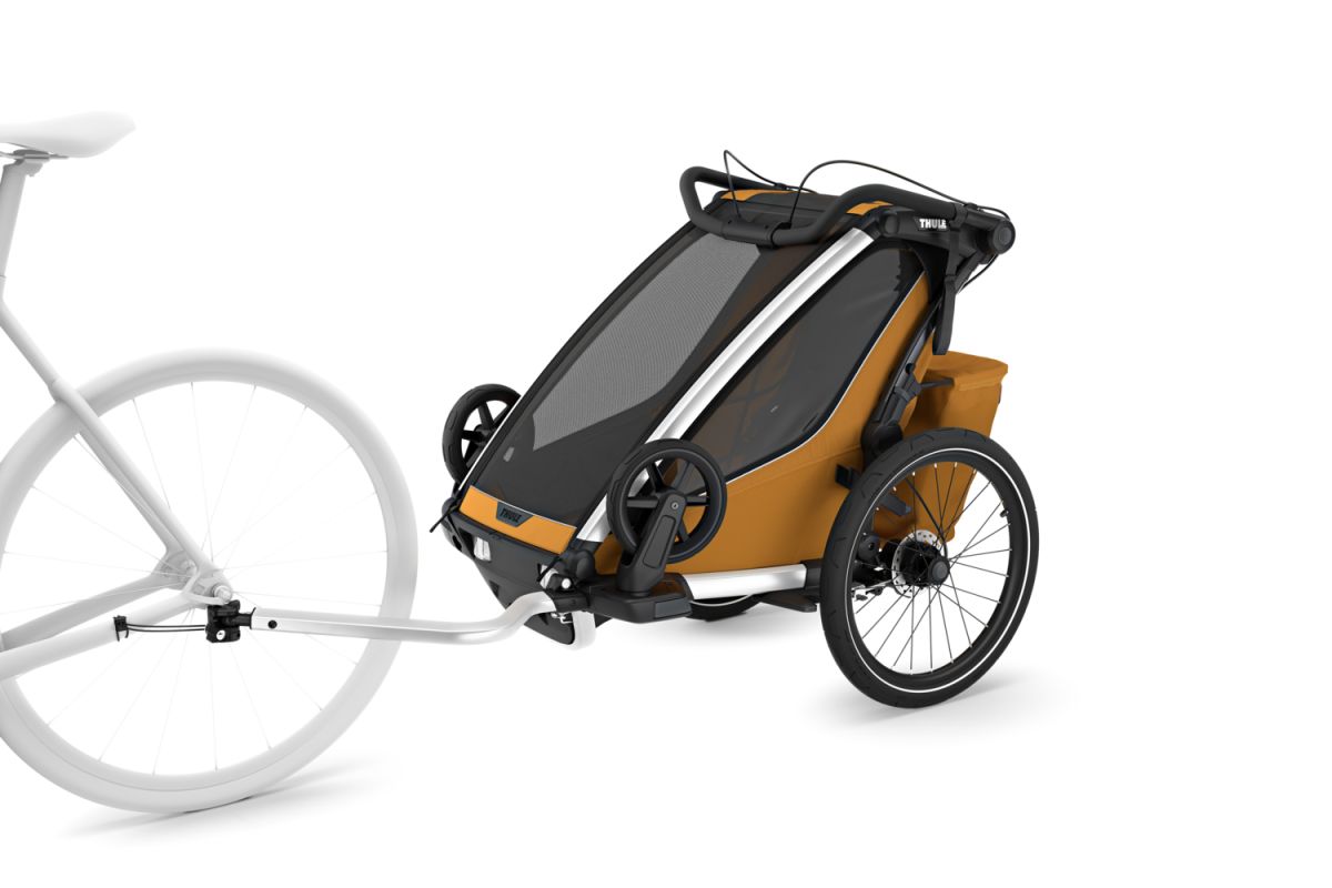 Náhled produktu - Thule Chariot Sport G3 SINGLE Natural Gold + bike set + kočárkový set + běžecký set