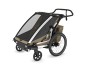 Thule Chariot Cross G3 DOUBLE Faded Khaki + bike set + kočárkový set + běžecký set