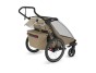 Thule Chariot Cross G3 DOUBLE Faded Khaki + bike set + kočárkový set + běžecký set