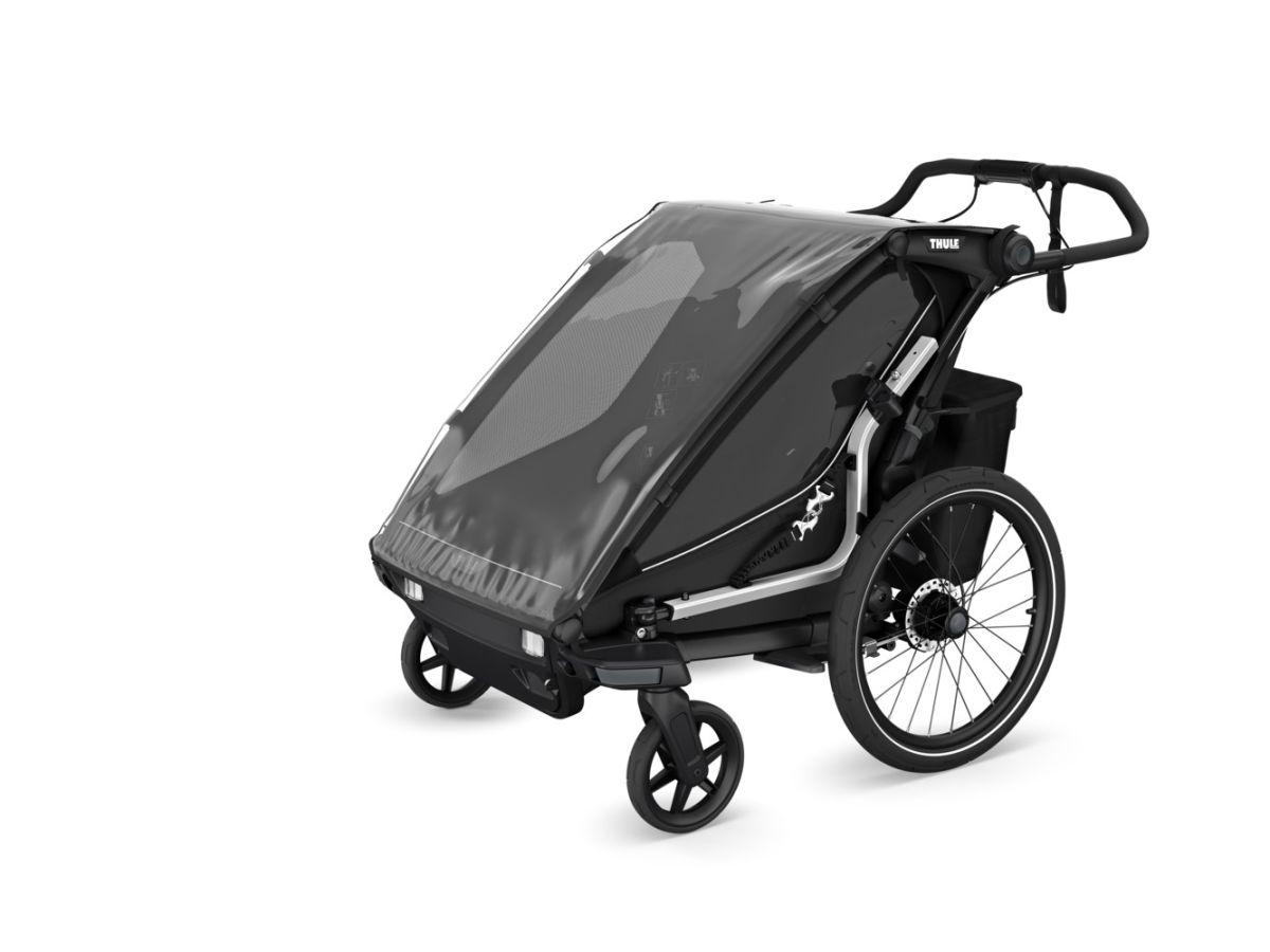 Náhled produktu - Thule Chariot Sport G3 DOUBLE Natural Gold + bike set + kočárkový set + běžecký set