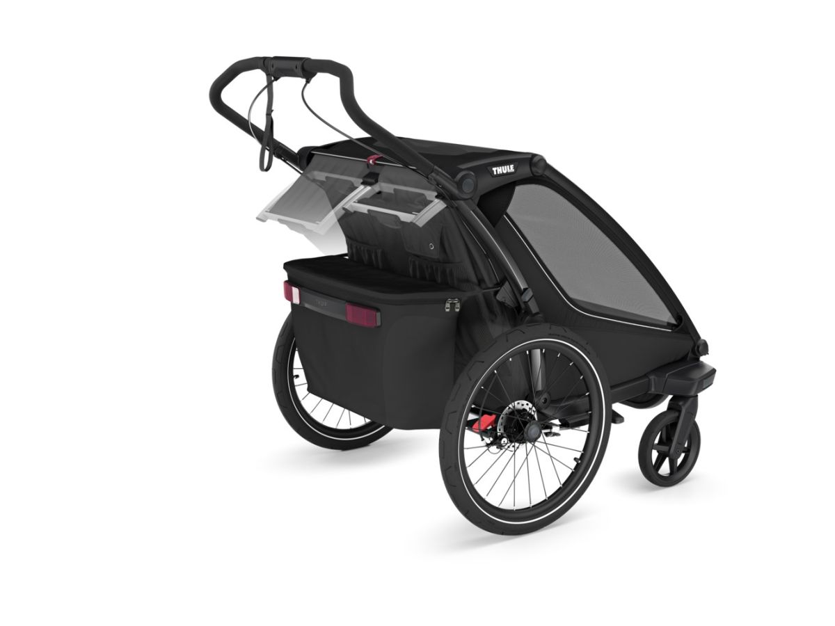 Náhled produktu - Thule Chariot Sport G3 DOUBLE Natural Gold + bike set + kočárkový set + běžecký set