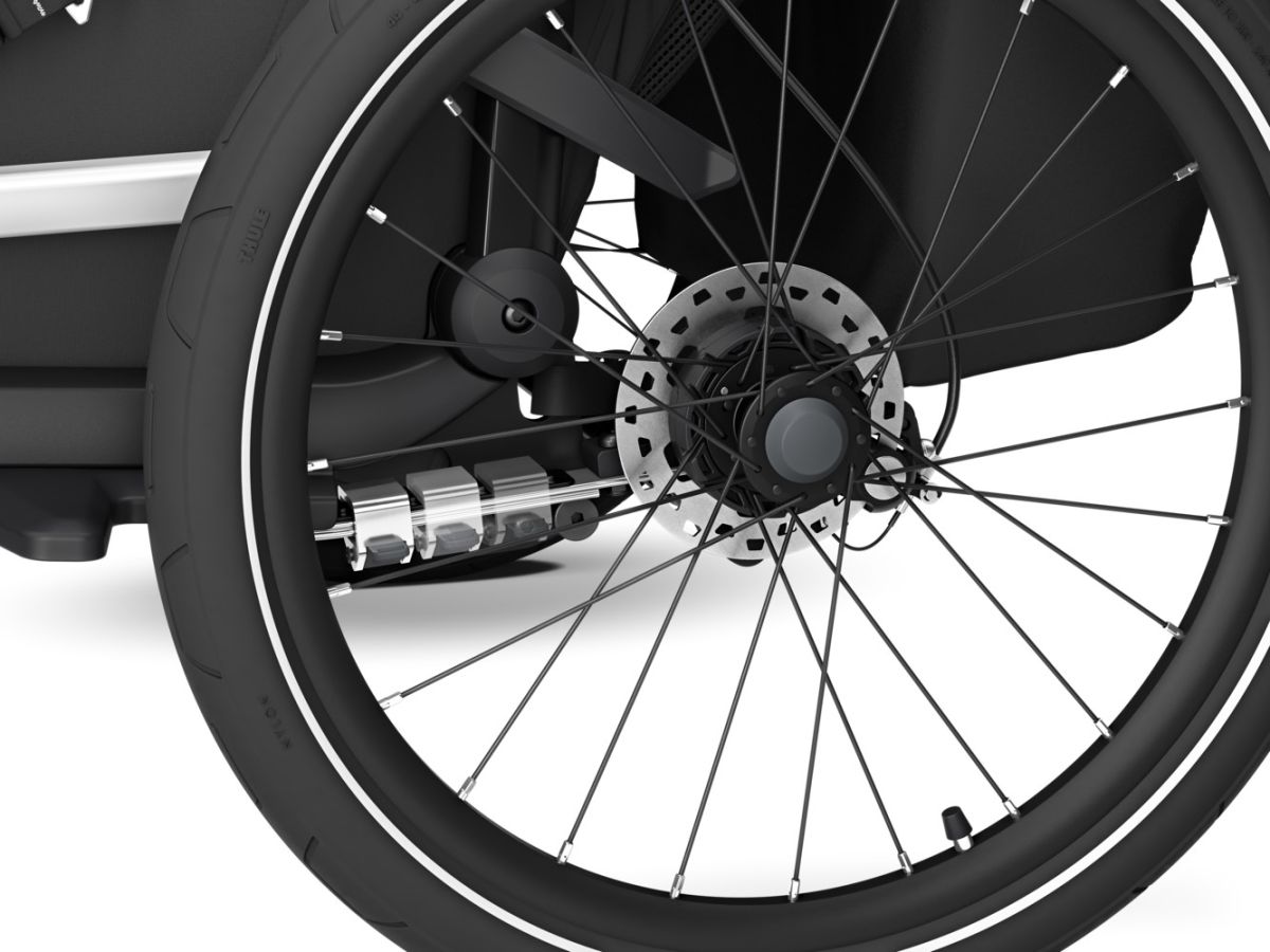Náhled produktu - Thule Chariot Sport G3 DOUBLE Natural Gold + bike set + kočárkový set + běžecký set