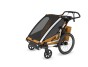 Thule Chariot Sport G3 DOUBLE Natural Gold + bike set + kočárkový set + běžecký set