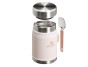 STANLEY Termoska jídelní se lžící/vidličkou The Legendary Classic Food Jar 400 ml/14oz Rose Quartz