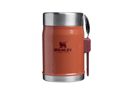 Náhled produktu - STANLEY Termoska jídelní se lžící/vidličkou The Legendary Classic Food Jar 400 ml/14oz Hammertone Cl