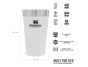 STANLEY Termosklenka The Stacking Tumbler 470 ml/16oz polární bílá