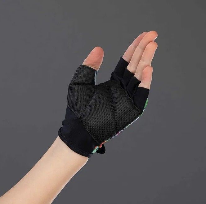 Náhled produktu - Cyklistické rukavice pro děti Cool Kids Plameňák - M