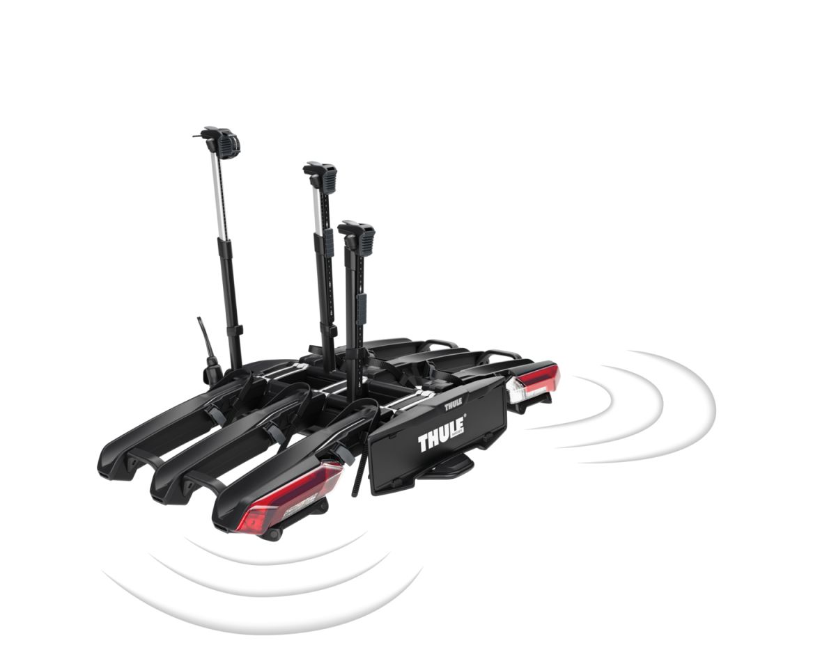 Náhled produktu - Thule Epos ParkSecure 3bike s parkovacími senzory + taška 9793 + zámek 9785