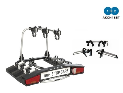 Nosič kol na tažné Trip 3 TOP CARE + 1 adaptér na 4. kolo + DOPRAVA ZDARMA