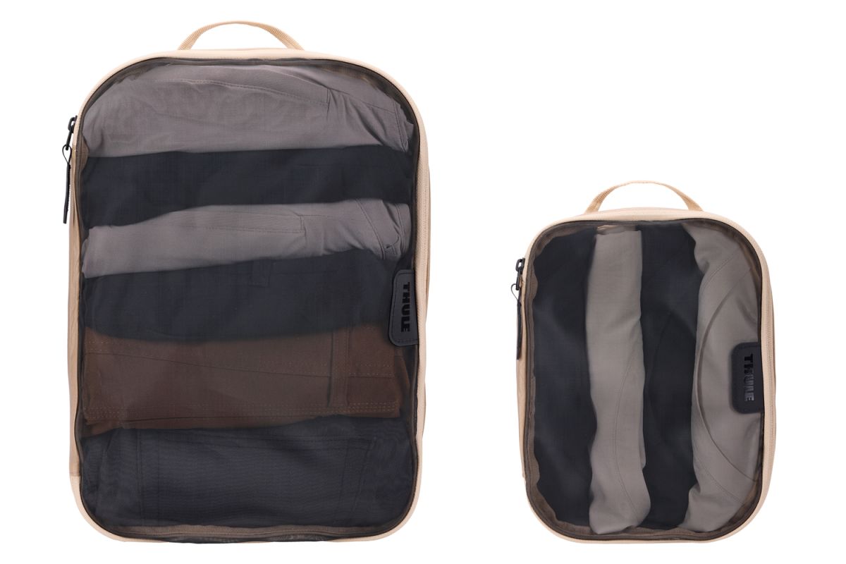 Náhled produktu - Thule Packing cube sada 1 střední a 1 malý organizér TPCS204 - jemná béžová