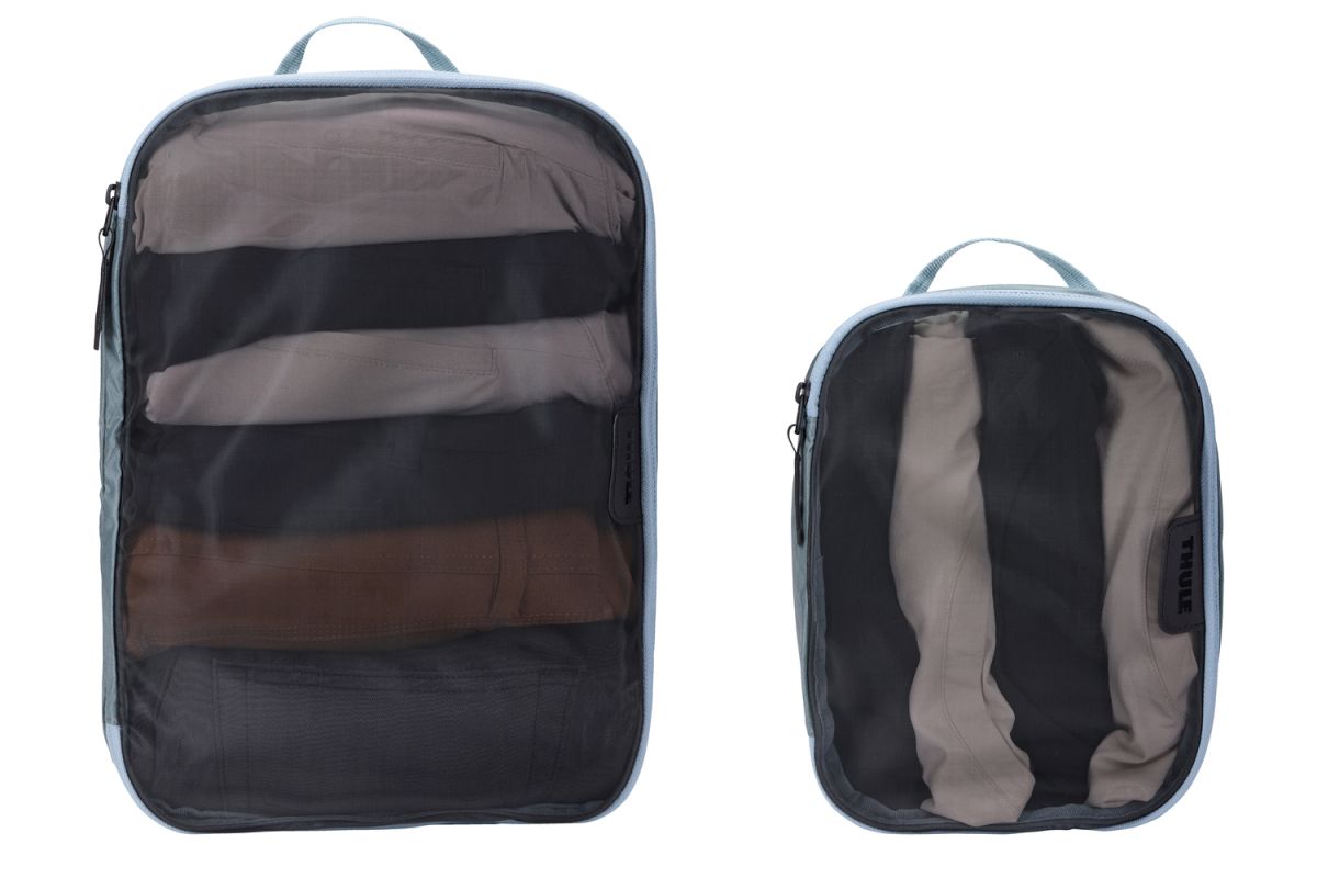 Náhled produktu - Thule Packing cube sada 1 střední a 1 malý organizér TPCS204 - Pond Gray