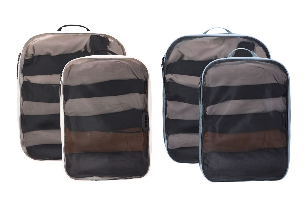 Náhled produktu - Thule Packing cube sada 2 velké a 2 střední organizéry TPCS205 - bílá/Pond Gray