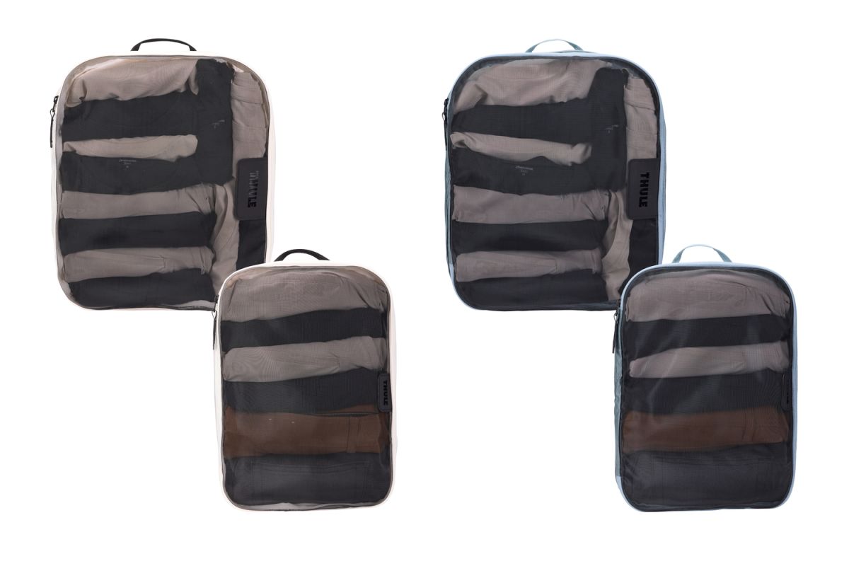 Náhled produktu - Thule Packing cube sada 2 velké a 2 střední organizéry TPCS205 - bílá/Pond Gray