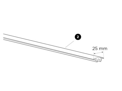 Náhled produktu - Thule Cover Strip 25mm Upper - ProBar 50834
