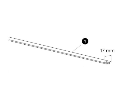 Náhled produktu - Thule Cover Strip 17mm Lower - ProBar 50836